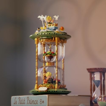PANTASY Das Kleine Prinz Stundenglas Bauset, Kreatives Baukit für Erwachsene und Jugendliche, Dekoratives Modell für Zuhause und Büro, Detailliertes Stundenglas-Design zum Ausstellen und Spielen - 6