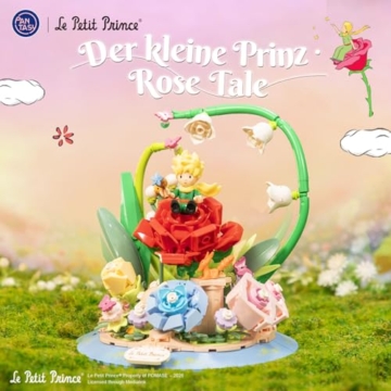 PANTASY Der Kleine Prinz Bauset, Offiziell Lizenziertes Kleiner Prinz Modell mit Rose, Fuchs und Planet, Kreatives Klemmbausteine Sammlerset für Erwachsene, Deko Geschenk für Buchliebhaber - 2