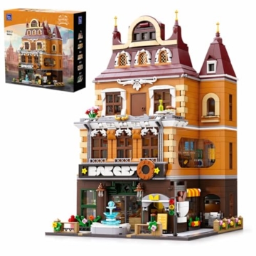 PANTASY European Bakery Building Kit-Landmark Construction Set for Adults & Teens, Featuring a Bakery, Gym, Living Quarters and Sky Garden - 1