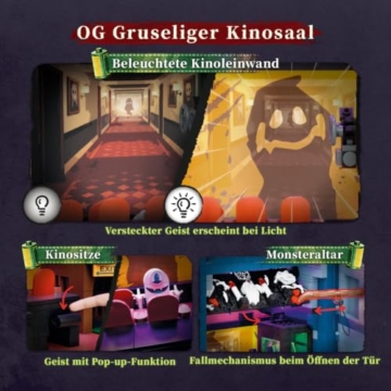 PANTASY Geisterkino Klemmbaustein-Set mit LED-Beleuchtung für Erwachsene - 5