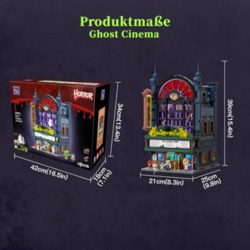 PANTASY Geisterkino Klemmbaustein-Set mit LED-Beleuchtung für Erwachsene - 8