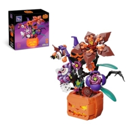 PANTASY Halloween Blumenstrauß Klemmbausteine Set mit Licht - 1