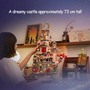 PANTASY Le Petit Prince Sternen-Schloss Bauset Fantasy Modell für Erwachsene und Kinder, Kreatives Geschenk mit ikonischer Rose Bausteinspielzeug - 2