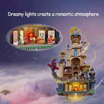 PANTASY Le Petit Prince Sternen-Schloss Bauset Fantasy Modell für Erwachsene und Kinder, Kreatives Geschenk mit ikonischer Rose Bausteinspielzeug - 4