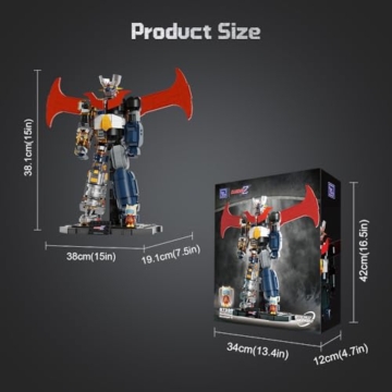 PANTASY Magic Z Halb-Mecha Erwachsenen Baustein Set, 3D Puzzle, Sammlermodell, Erwachsene, Hohe Details - 7