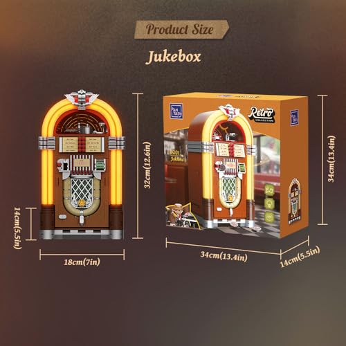 PANTASY 85020 Retro-Jukebox mit Sound & Münzfunktion