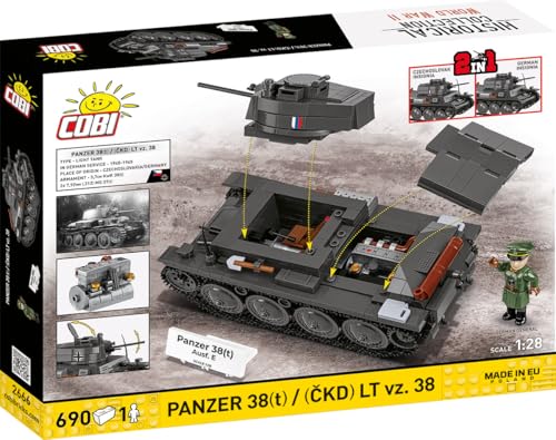 COBI Panzer 38(t) / LT vz. 38 (COBI-2666) Box Rückseite