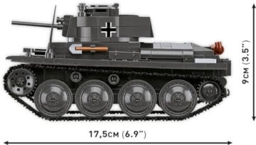 COBI Panzer 38(t) / LT vz. 38 (COBI-2666) Maße