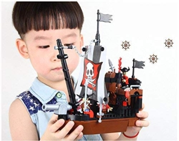 Cogo Piratenschiff Bauspielzeug für Piratenabenteuer