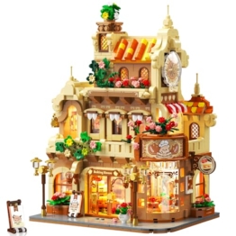 PLAXSOON Blumen Bäckerei Café Haus – 1289 Teile voller Charme, Licht