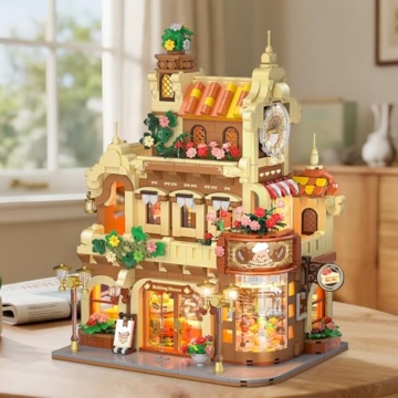 PLAXSOON Blumen Bäckerei Café Haus – 1289 Teile voller Charme, Licht