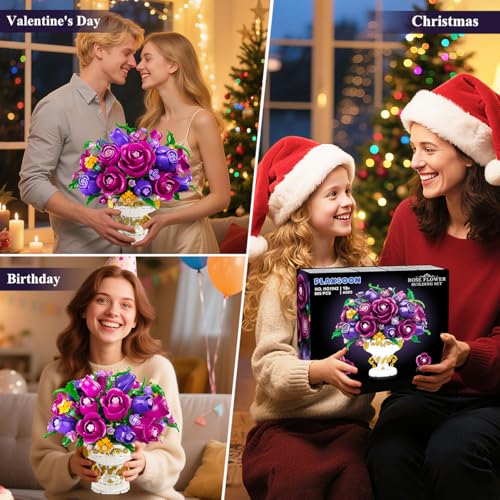 pure Eleganz in Fuchsia & Violett Geschenk zu Weihnachten