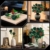 PLAXSOON Blumenstrauß Bausatz mit Licht, 16 grüne Rosen botanische Kollektion Bausteine für Erwachsene Mädchen, 523 Stück künstliche Blumen Valentinstags Geburtstagsgeschenk für sie Wohnzimmer Dekor - 3