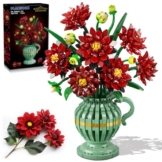 PLAXSOON Dahlie Blumen mit Vase SC8812