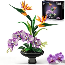 PLAXSOON Orchidee Blumen Bauset für Erwachsene, Botanische Kollektion Deko - 1