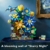 PLAXSOON Starry Night Blumen Wand Bauspielzeug mit Licht,Sternennacht Botanical Collection Berühmtes Gemälde Bauset mit Schmetterling, 1008 Stück Bausteine Geschenk für Erwachsene Mädchen ab 10 Jahren - 3