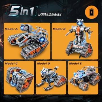 PLAXSOON 5-in-1 Technik RC Bauspielzeug