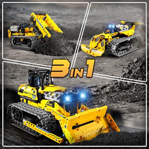 PLAXSOON Technik Ferngesteuertes Baufahrzeug – 3-in-1