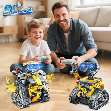 PLAXSOON Technik Roboter für Kinder 5 in 1 Geschenk