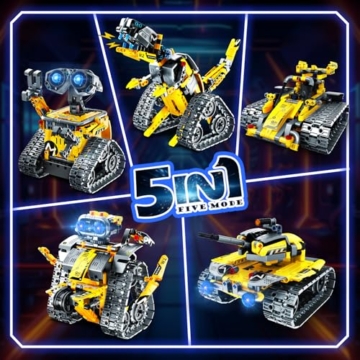 PLAXSOON Technik Roboter für Kinder 5 in 1