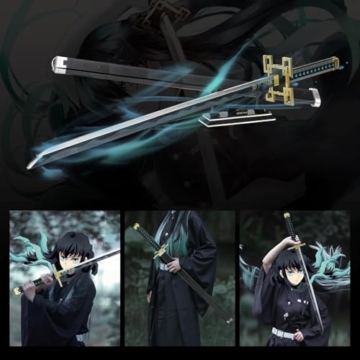 QLT QIAOLETONG Animes Schwert Katana Bausteine Modell Bausatz, 771 Teile 100cm MOC Sword Klemmbausteine mit Scheide und Halterung austeinen Deko Geschenk für Erwachsene - 6