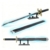 QLT QIAOLETONG Animes Schwert Katana Bausteine Modell Bausatz, 771 Teile 100cm MOC Sword Klemmbausteine mit Scheide und Halterung austeinen Deko Geschenk für Erwachsene - 1