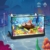 QLT QIAOLETONG Aquarium Turtle Fish Tank Ideas Bauspielzeug mit LED LichtAquarium klemmbausteine deko bausteine Geschenk für Erwachsene und Jungen Mädchen ab 8-12 Jahren(625PCS) - 2