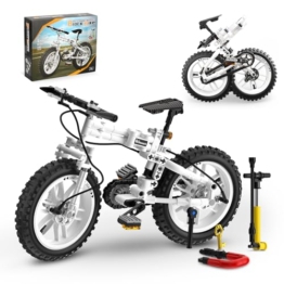 QLT QIAOLETONG City Fahrrad Klemmbausteine Bausteine,City Fahrrad Spielzeug für Erwachsene und Jungen und Mädchen im Alter von 6–12 Jahren 246PCS - 1