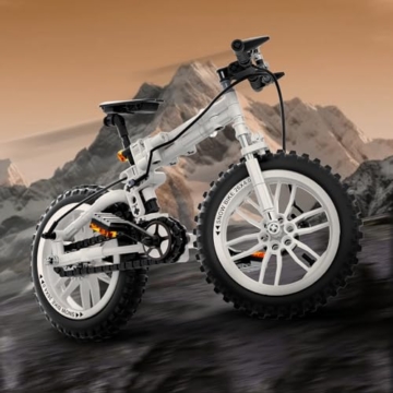 QLT QIAOLETONG City Fahrrad Klemmbausteine Bausteine,City Fahrrad Spielzeug für Erwachsene und Jungen und Mädchen im Alter von 6–12 Jahren 246PCS - 6
