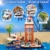 QLT QIAOLETONG City Hafen mit Frachtschiff Klemmbausteine Set 3in1 City Transporter Modellcontainerkran Bauspielzeug STEM Bausteinen Deko Geschenk für Erwachsene und Kinder ab 14 Jahren