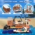 QLT QIAOLETONG City Hafen mit Frachtschiff Klemmbausteine Set 3in1 City Transporter Modellcontainerkran Bauspielzeug STEM Bausteinen Deko Geschenk für Erwachsene und Kinder ab 14 Jahren