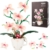 QLT QIAOLETONG Ideas Rosa Orchidee Blumen Spielzeug Klemmbausteine Pflanzen Kompatibel Mit Generische Marke STEM Blumen deko Geschenk für Erwachsene und Mädchen ab 14+ 567PCS - 1