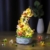 QLT QIAOLETONG Pflanzen Blumen Friends Bauspielzeug Drehbox Musik,Flowers mit LED Licht klemmbausteine Baustein Geschenk für Erwachsene Muttertagsgeschenk deko(575PCS) - 4