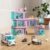 QLT QIAOLETONG Rosa City Krankenhaus Baustein Set, Kompatibel mit Lego, inklusive Rettungs Hubschrauber, Anhänger und Trage, STEM Geschenke für 14+ Jahre alte791 pcs - 6