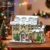 QLT QIAOLETONG Weihnachts Haus Bauspielzeug, 1405 Stück Weihnachtshaus Bausteine Modell mit Weihnachtsbaum, Weihnachtsdorf Klemmbausteine Geschenk für Erwachsene Jungen Mädchen ab 6 Jahren+ - 2