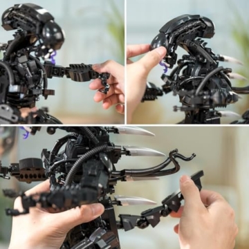 QLT QIAOLETONG Xenomorph Spielzeug Klemmbausteine Baustein,Ideas,Action Alien Figur deko Geschenk für Erwachsene und Jungen ab 6-16+(918PCS - 2