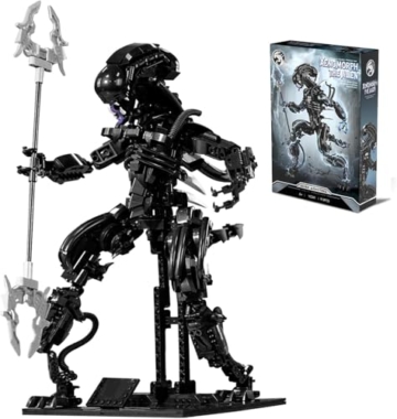 QLT QIAOLETONG Xenomorph Spielzeug Klemmbausteine Baustein,Ideas,Action Alien Figur deko Geschenk für Erwachsene und Jungen ab 6-16+(918PCS - 1