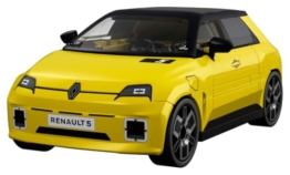 Renault 5 e-tech (Yellow), 115mm x 65mm x 45mm - 1