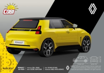 Renault 5 e-tech (Yellow), 115mm x 65mm x 45mm - 2