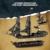 Reobrix 66036 Piratenschiff mit schwarzen Segeln Deck