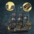 Reobrix 66036 Piratenschiff mit schwarzen Segeln
