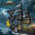 Reobrix 66036 Piratenschiff Modell Klemmbausteine, Groß Black Pearl Boot Schiff mit Lichtern, Geisterschiff Abenteuerreise, Segelschiff Modellbausatz für Erwachsene,Jungen, Valentinstag(4708 Stücke) - 2