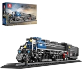 Reobrix 66805 Big Boy Dampflok Modellbau Set für Erwachsene, Fast 1 Meter Lange Dampflokomotive Klemmbausteine Set, Detailgetreues Eisenbahnmodell mit Gelenk-Lokomotive, Realistisches Retro Zugmodell - 1