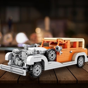 Reobrix 810 Rolls-Royce Phantom Bausteine-Set, Maßstab 1:24, Modellauto-Bausatz für Display und Sammlerstück, Oldtimer-Spielzeug für Jugendliche und Erwachsene, 304 Teile - 2