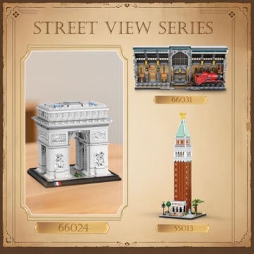 Reobrix Arc de Triomphe Bausatz für Erwachsene 66024, Frankreichs Pariser Wahrzeichens Bauset Set, DIY Konstruktionsspielzeug Sammlerstück & Geschenk für Architektur Enthusiasten(3395 Teile) - 7