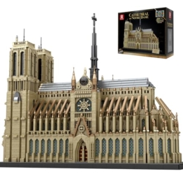 Reobrix Architektur Notre-Dame de Paris Bauset, Großmodell der Kathedrale Notre-Dame, Herausfordernde Sammleredition Berühmte Wahrzeichen Serie 66016 für Erwachsene 14+ (8868 Stücke) - 1