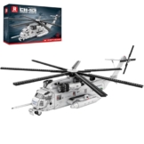 Reobrix CH-53 Militär Hubschrauber Bausteine Bauset, Super StallionTransport Helicopter Modellbausatz 33037, Flugzeug Konstruktionsspielzeug Klemmbausteine für Erwachsene 14+ Jungen und Militärfans - 1
