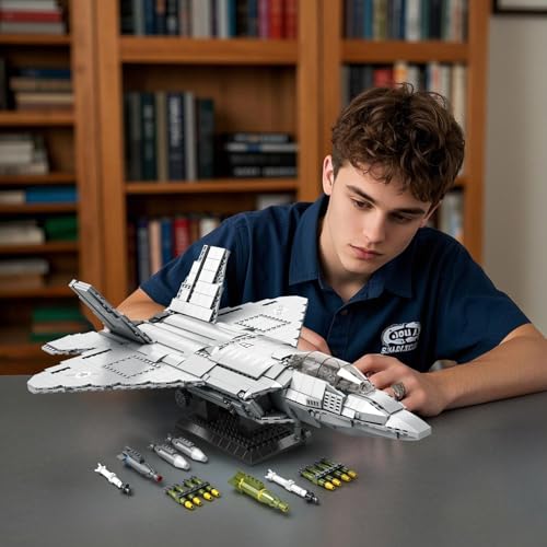 Reobrix F-22 Raptor Kampfjet (Set 33020) Geschenk für Jungen