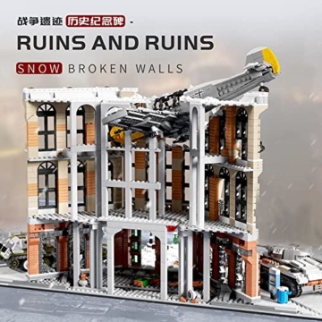 Reobrix Happy Build PG-12007 Diorama-Battle of Moscow Modellbausatz, MOC Klemmbausteine Militär WW2, Geschenkidee für Kinder und Erwachsene,Kompatibel mit Lego - 3
