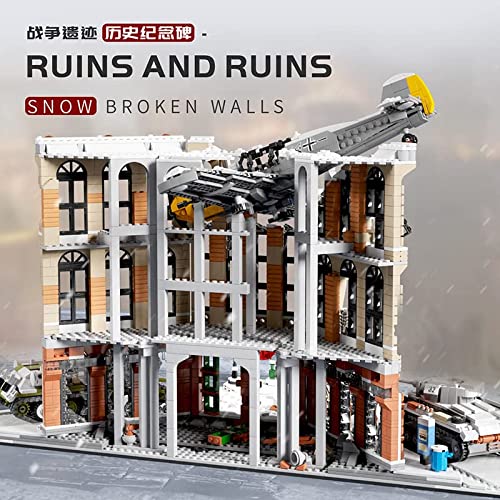 Reobrix Happy Build PG-12007 Diorama-Battle of Moscow Modellbausatz, MOC Klemmbausteine Militär WW2, Geschenkidee für Kinder und Erwachsene,Kompatibel mit LEGO - 3